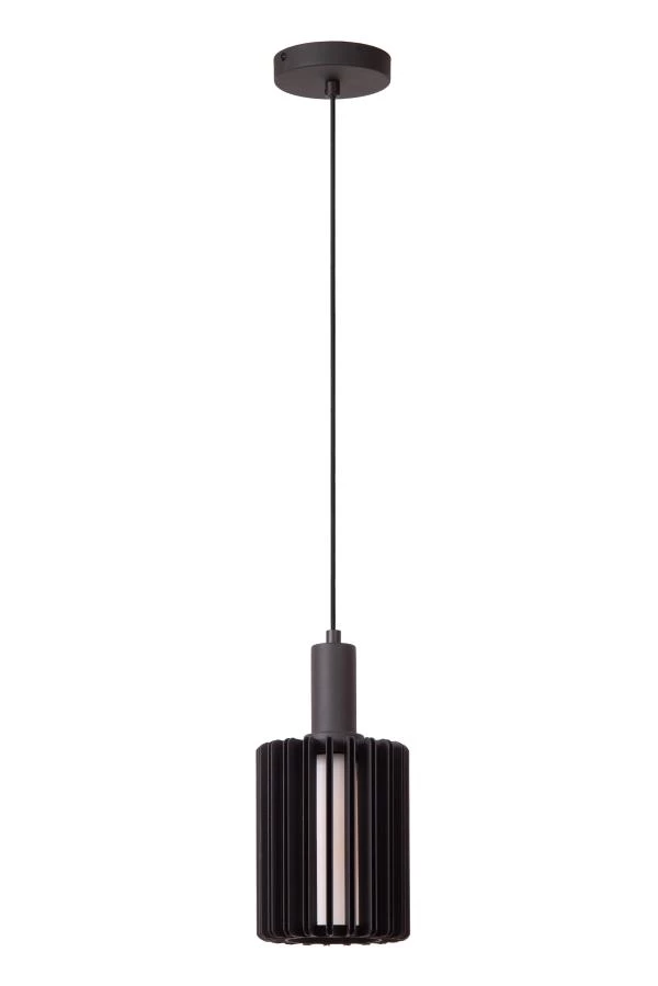 Lucide LAMBRES - Suspension - Ø 15 cm - 1xE27 - Noir - éteint